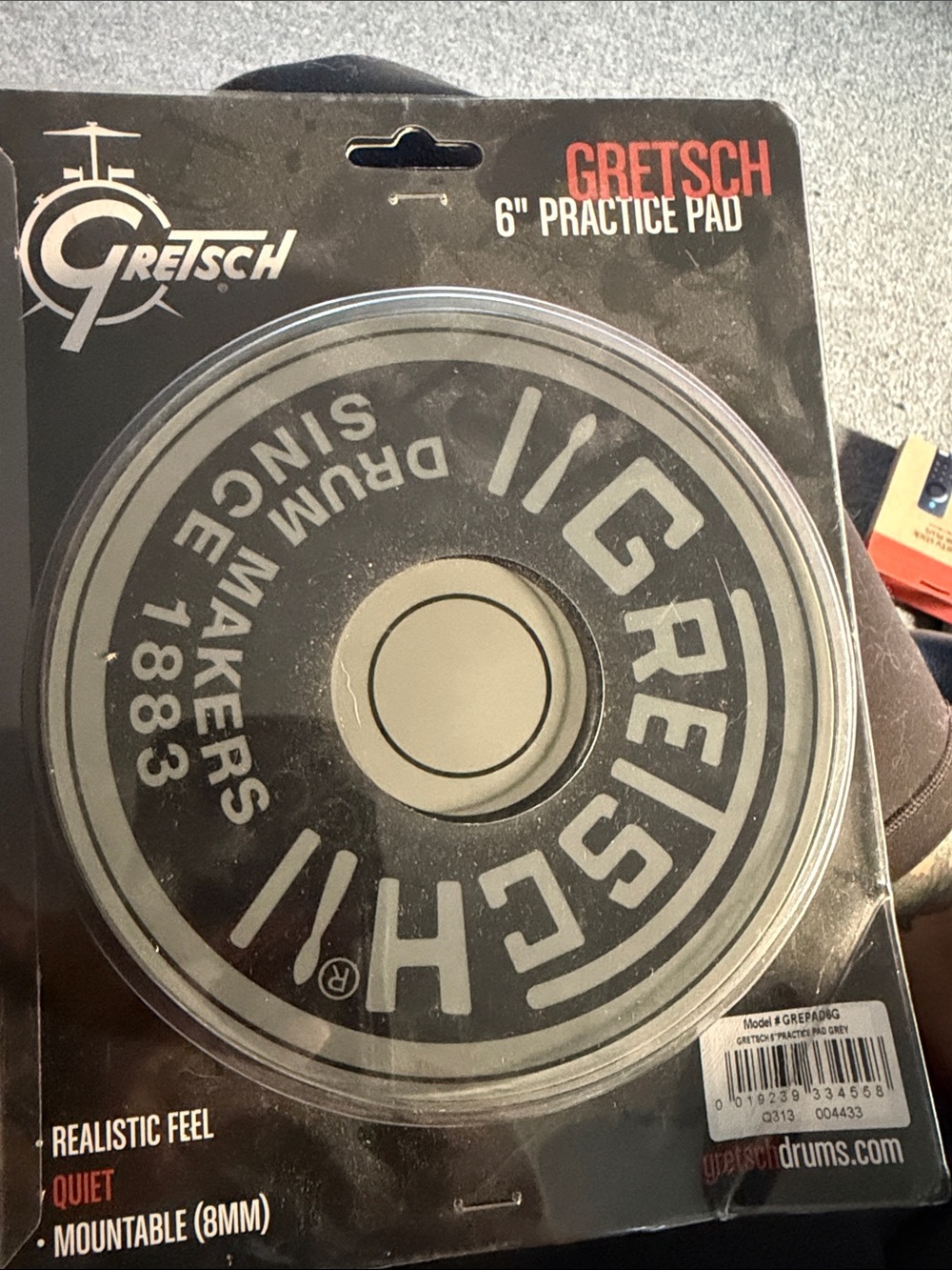 GRETSCH 6" Practice Pad - Black